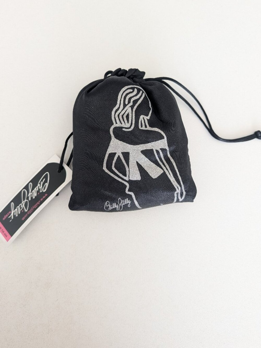 Chilly Jilly Wrap In Silk Pouch Black Shade One Size Fits Most New